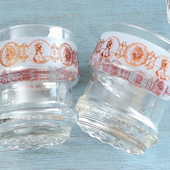 Vintage Copper Coin Rocks Glasses Libbey - Picture 2 of 7